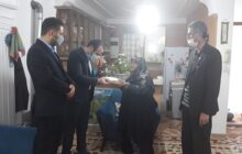 دیدار سرپرست اداره مخابرات شهرستان رودسر با خانواده شهید قبادی کمنی