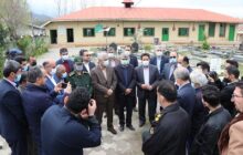 بازدید میدانی استاندار گیلان از اردوی جهادی در ویسرود شهرستان شفت