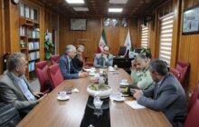 نشست هماهنگی اجرای پروژه فیبر نوری طرح USO رضوانشهر با حضور فرماندار این شهرستان