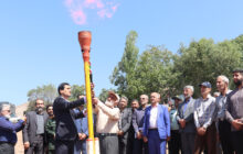 فروغ شعله های گاز در روستای کوهستانی کرماک شهرستان رودبار