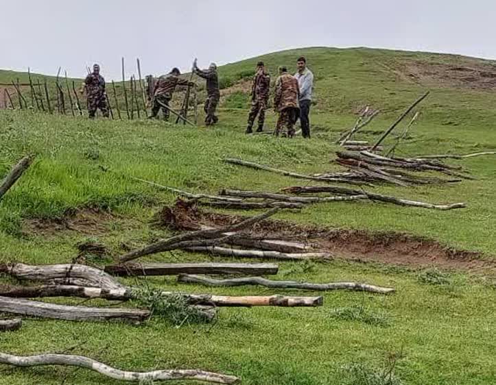 رفع تصرف ۱۷ هکتار از اراضی ملی حفاظت شده در ییلاق سوباتان لیسار تالش