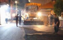 پایان عملیات روکش آسفالت محدوده باقرالعلوم محله عینک منطقه چهار شهری