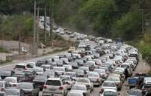 ترافیک ۱۵ کیلومتری در محور رشت – امام زاده هاشم؛ موج بازگشت مسافران از گیلان