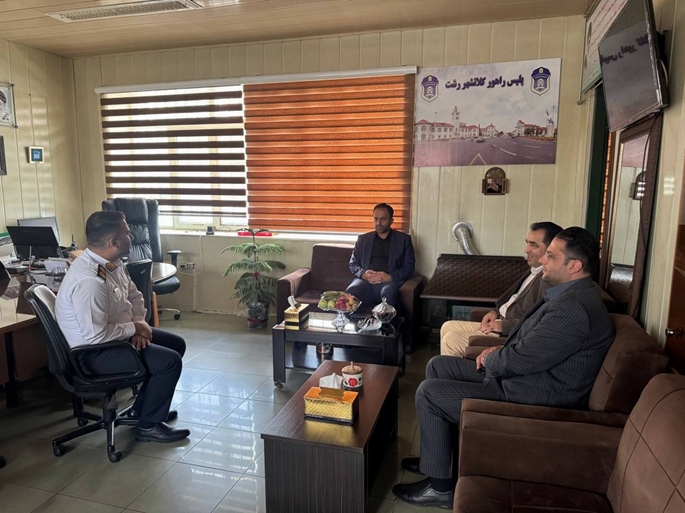 شهردار رشت با رئیس پلیس راهور شهرستان رشت دیدار کرد